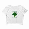 one cheer for broccoli Crop Top