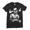 skull gamer Ladies Fitted T-Shirt