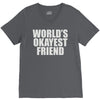 world's okayest friend V-Neck Tee