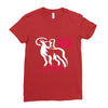 2015 year of the goat mandarin chinese Ladies Fitted T-Shirt