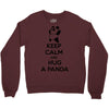 keep calm and hug a panda Crewneck Sweatshirt
