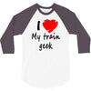 i love my train geek 3/4 Sleeve Shirt
