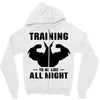 Training to be Like All Might Zipper Hoodie