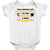 I Love Someone With Childhood Cancer To The Moon And Back To Infinity Baby Bodysuit