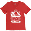 Queens Are Born In December V-Neck Tee