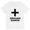 orgasm donor (2) V-Neck Tee