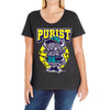 angry bull Ladies Curvy T-Shirt