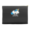 sad unicorn Accessory Pouches
