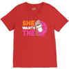 She Wants The D Dunkin Donuts V-Neck Tee