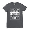 goat halloween costume Ladies Fitted T-Shirt
