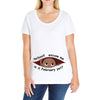 February Peeking Out Asian Baby Boy Ladies Curvy T-Shirt