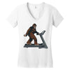 bigfoot treadmill Women's V-Neck T-Shirt