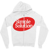 simpe solution Zipper Hoodie