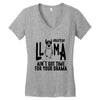 nurse lama Women's V-Neck T-Shirt
