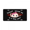 May Peeking Out Baby Girl License Plate