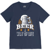 Beer A Way Of Life V-Neck Tee