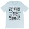 legends were born in october genuıne 1996 qualıty one kind of aged l T-Shirt
