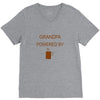 grandpa powered by coffee V-Neck Tee