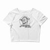 yoda funny slogan retro movie Crop Top
