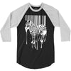 banksy street art zebra bar code 3/4 Sleeve Shirt