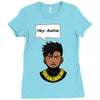 hey auntie killmonger Ladies Fitted T-Shirt