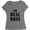 The Boss - The Real Boss Women's Triblend Scoop T-shirt