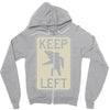 keep left shark Zipper Hoodie