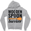 wooden spoon survivor (2) Zipper Hoodie