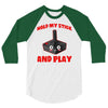gaming hold and play 3/4 Sleeve Shirt