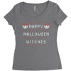 happy halloween witches Women's Triblend Scoop T-shirt