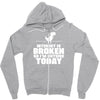 Internet Is Broken - So I am Outside Today Zipper Hoodie