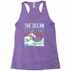 the ocean is calling Racerback Tank