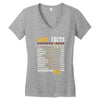 Leo Facts Zodiac Women's V-Neck T-Shirt