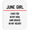 June Girl Mousepad