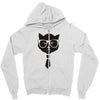 grumpy hipster cat Zipper Hoodie