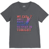 my cat and i stay in tonight V-Neck Tee