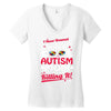 super cool autism mom Women's V-Neck T-Shirt