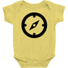 clock black Baby Bodysuit