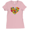 color flower Ladies Fitted T-Shirt