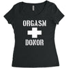 orgasm donor funny Women's Triblend Scoop T-shirt
