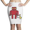 bird powered robot Pencil Skirts