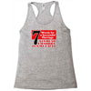 funny  7 words for marriage, ideal gift, birthday present Racerback Tank