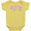 pig oink funny Baby Bodysuit
