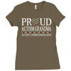 proud autism grandma Ladies Fitted T-Shirt