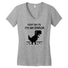 mom says Women's V-Neck T-Shirt