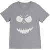 evil scary pumpkin face V-Neck Tee