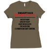 Smartass March Girl Ladies Fitted T-Shirt