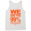 we are the 99% t shirt occupy wall street anti corporate greed black Tank Top