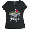 don't step on the grass Women's Triblend Scoop T-shirt