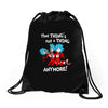 not a thing anymore Drawstring Bags